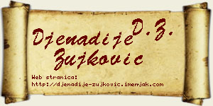 Đenadije Žujković vizit kartica